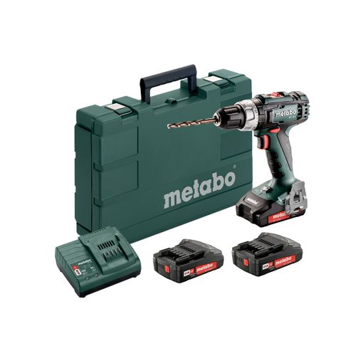 Taladro Percutor a Batería Metabo SB 18 18V 2,0Ah + 2 Baterías