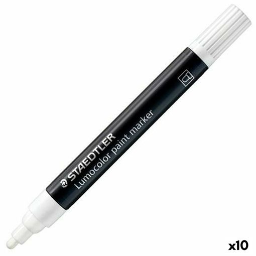 Rotulador Permanente Staedtler Lumocolor Blanco (10 Unidades) con Ofertas  en Carrefour