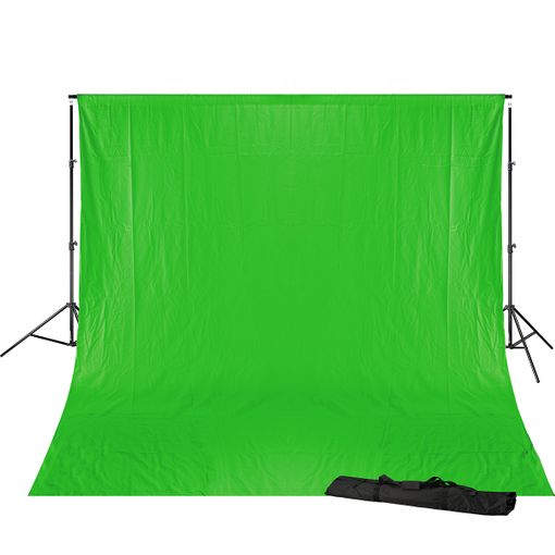 Selens Soporte Telón de Fondo Verde Croma Kit 2x3M, Soporte