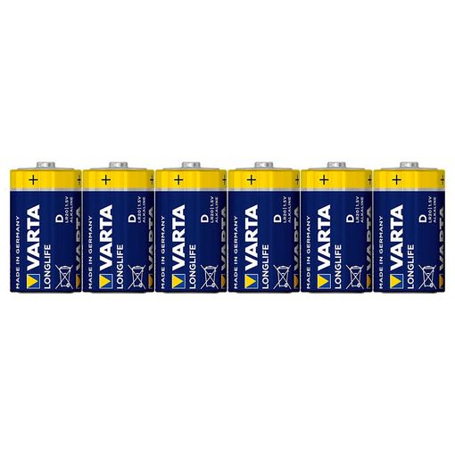 Varta Blister de 2 pilas Alcalinas Longlife LR20 D