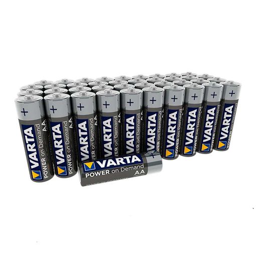 Pilas Alcalinas AA 1,5V LR06 Caja 40 uds. Varta