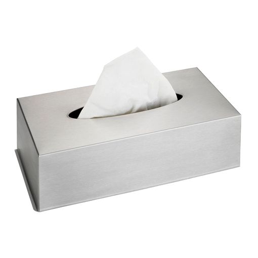 Camargue Paris Caja para pañuelos de papel (12 x 24 x 7 cm, Acero
