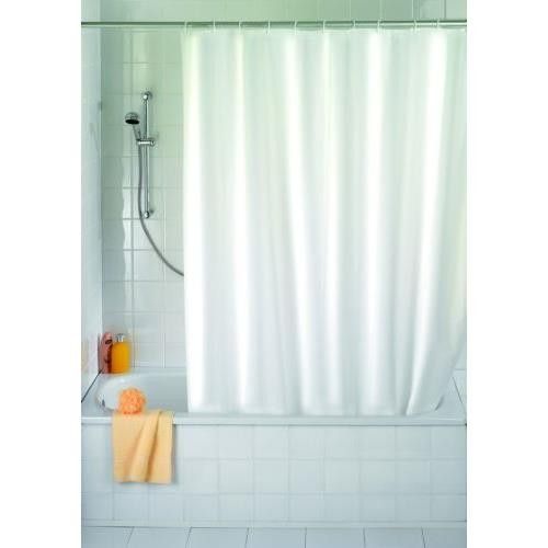 CARIBEE Cortina Ducha Baño 180x200 Decoración Blanco