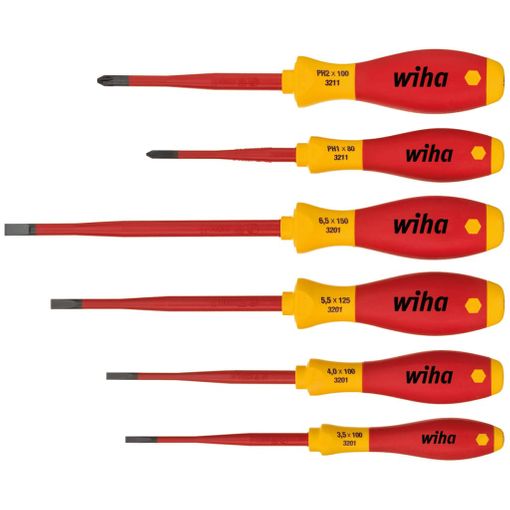 Set 6 Destornilladores Softfinish De Electricista Slimfix 35389 Wiha con  Ofertas en Carrefour