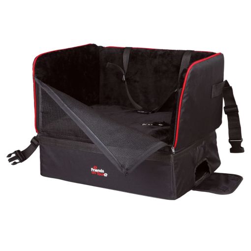 Trixie Asiento De Coche - 45x39x42cm - Negro Y Gris - Para Perros