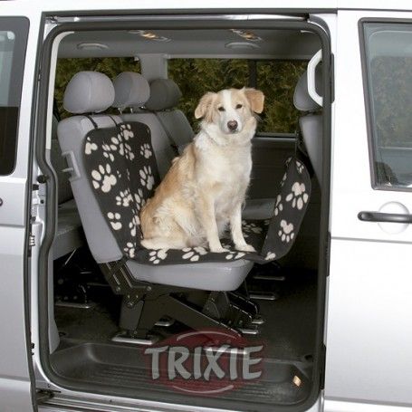 Funda asiento coche para perros Trixie, 1.45 × 1.60 cm, negra