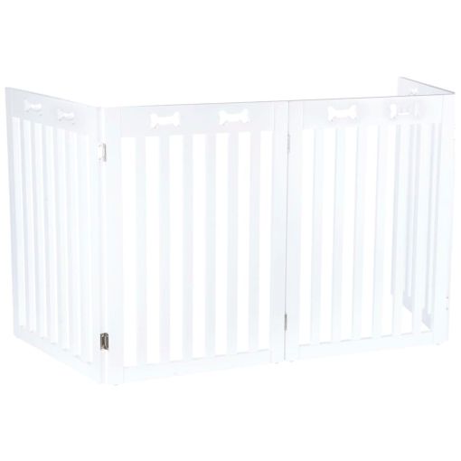 Barrera Seguridad Perros De Acero Acrílico 74-105x76,2 Cm-pawhut.gris con  Ofertas en Carrefour