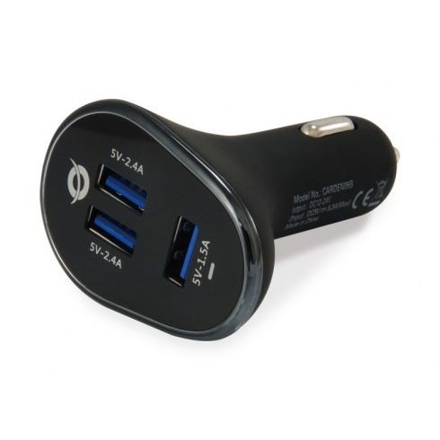 Cargador / Adaptador USB Para Coche Dos Tomas 2.4 Amperios. 5 V.