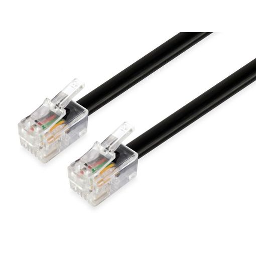 Cat. 5 USOC-4 Patch Cable, RJ11 / RJ11, 3.0 ft