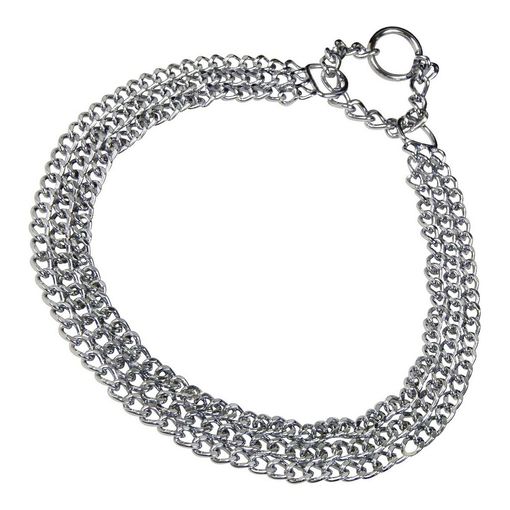 Collar Para Perro Hs Sprenger Plateado 2 Mm Triple Eslabones (55 Cm)