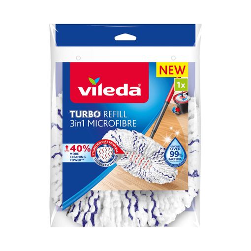 Vileda Turbo Repuesto Recambio Microfibra Fregona Giratoria con Ofertas en  Carrefour