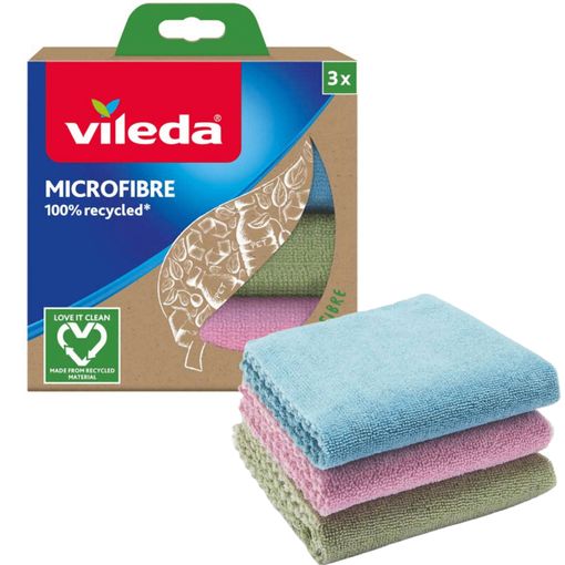 Vileda Microfibra Multiuso Multicolor 3 Unidades Set con Ofertas en Carrefour | Carrefour Online