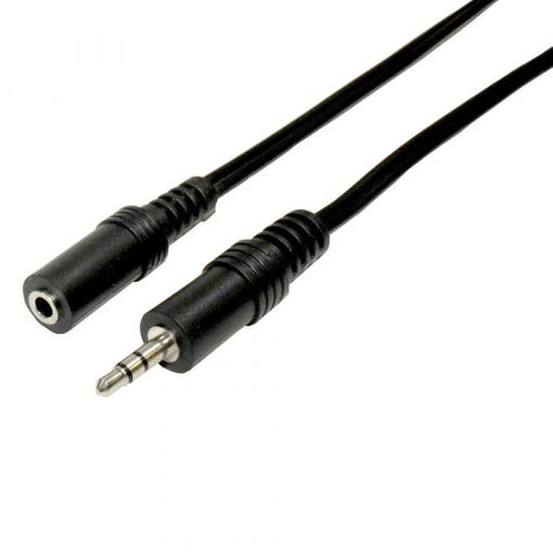 Actecom Cable Audio Stereo Mini Jack 3.5 1m Aprox. Negro Macho-hembra  Alargador con Ofertas en Carrefour
