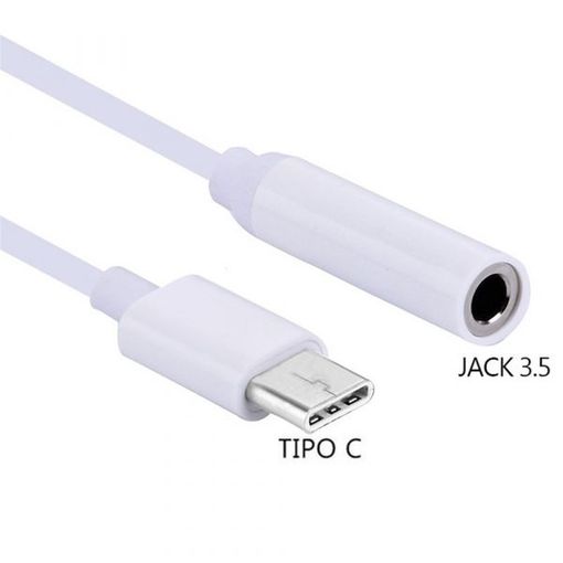 ADAPTADOR USB-C TIPO C 3.1 A JACK HEMBRA 3.5MM HUAWEI XIAOMI COLOR