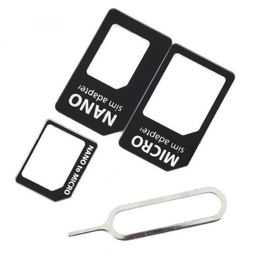 Kits de adaptador de tarjeta SIM Noosy con adaptador Nano Sim y adaptador  Micro Sim