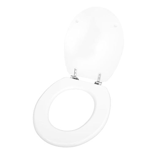 Tapa Wc Universal De Mdf Con Bisagras De Plastico 43,5 X 37,5 Cm Blanco con  Ofertas en Carrefour