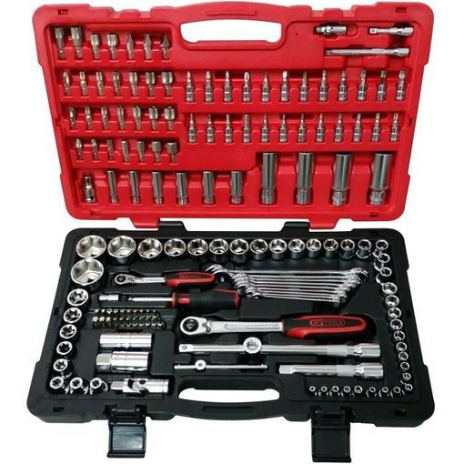 KS Tools 195 Piezas 1/4 + 3/8 + 1/2 Juego de Llaves