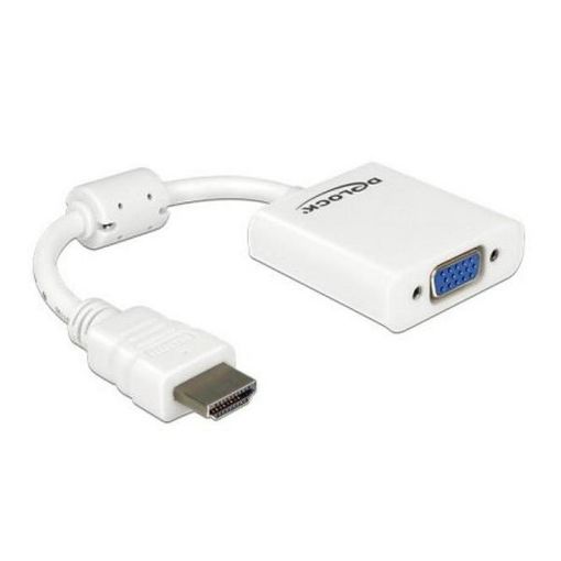 Delock Adaptador VGA a HDMI con Audio Blanco