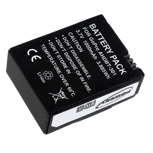 Batterie Li-Ion GOPRO HERO 3 - 3,7V 1000mAh 3,7Wh 