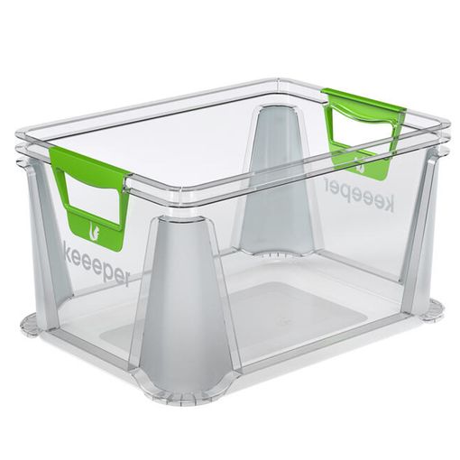 Caja De Plástico Para Almacenaje Transparente 30 L (73x41x18cm) Con Ruedas  con Ofertas en Carrefour