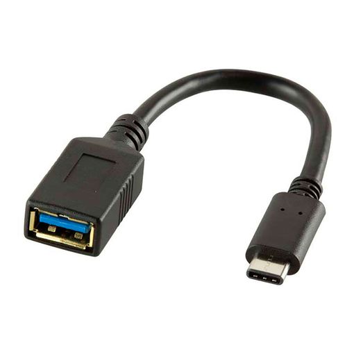 Lanberg Adaptador USB-C 3.1 Hembra a USB-A 3.1 Macho Negro