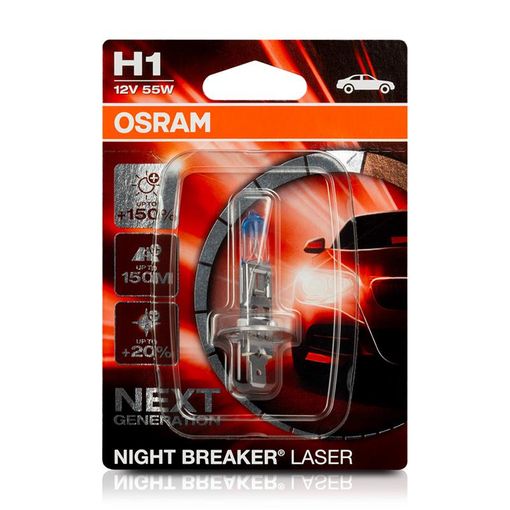 Lamparas H7 12v 55w Osram Night Breaker Laser 150% + Luz New