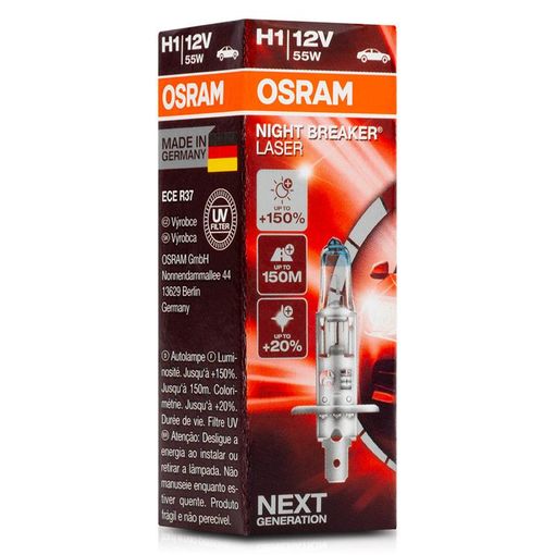 Lámpara Osram ® 64150nl H1 1 Night B Laser 55w12v+150% Next Generation. con  Ofertas en Carrefour