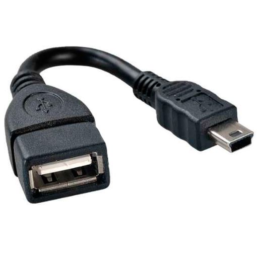 Cable USB OTG Mini USB Macho - USB Hembra 