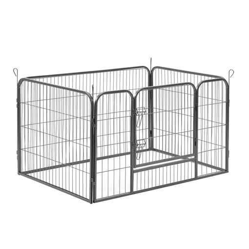 Parque Para Perros Pawhut De Acero 82,5-150x79x61 Cm Negro con Ofertas en  Carrefour