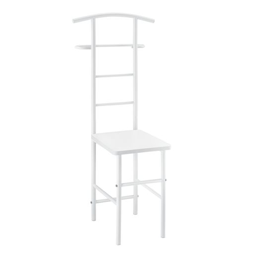 Galán De Noche Para Colgar La Ropa - 107 X 44,5 X 45 Cm - Perchero - Percha - Barra - Para Almacenar - Silla Colgador - Mdf-metal - Blanco [en.casa]® con Ofertas en | Ofertas Carrefour Online