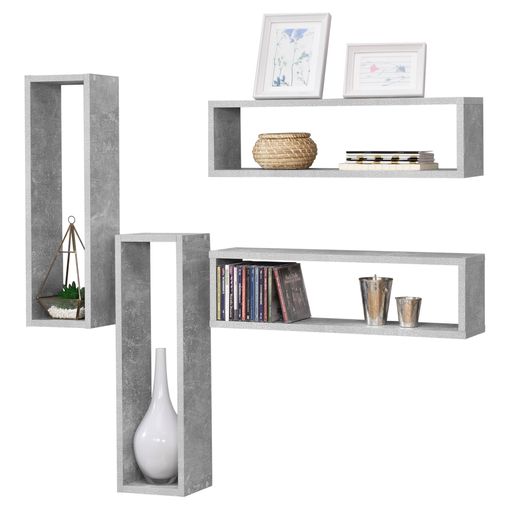 Estantería Para Pared Isua - 75 X 17 X 17 Cm - Con 3 Compartimientos De  Almacenamiento - Estante Flotante - Decoración De Salón O Dormitorio -  Blanco [en.casa]® con Ofertas en Carrefour