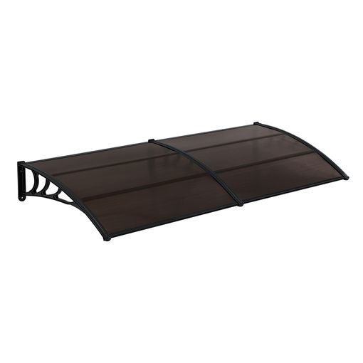 Marquesina Para Puertas - 300 X 100 Cm - Tejadillo De Protección De Abs -  Techo Para Jardín Terraza Patio Balcón - Parasoles - Sombrilla Exterior -  Negro Y Marrón [en.casa]® con Ofertas en Carrefour