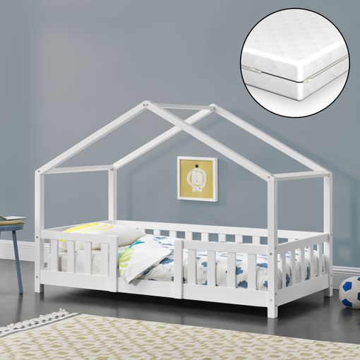 Cama para niños de Madera Pino 80 x 160 cm Cama Infantil con