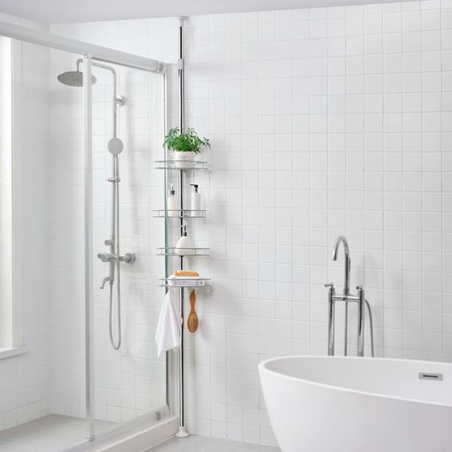 Cesta de almacenamiento estante de baño cabina de ducha en acero inoxidable