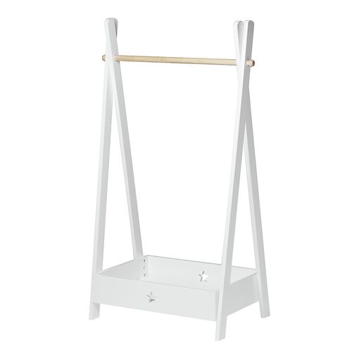 Perchero Burro Infantil Laxe 126 73 X 43 Cm Bambú Mdf Natural/blanco con Ofertas en Carrefour | Ofertas Carrefour Online