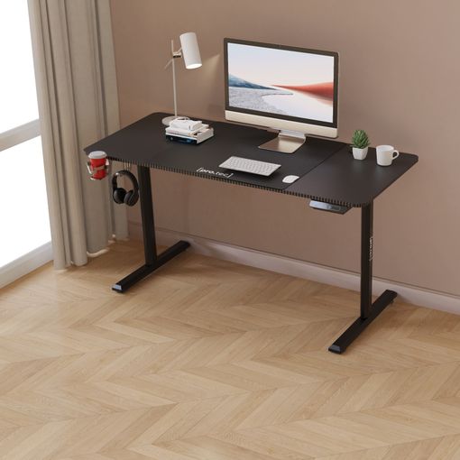 Escritorio Sit-stand Desk Ergonómico Altura Regulable Manual Color Negro