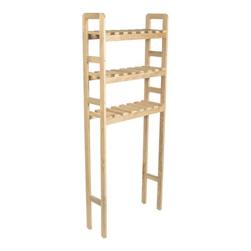 Estantería Alta Para Lavadora Alslev Con 3 Estantes - Pino 160 X 64 X 21 Cm  Natural [en.casa] con Ofertas en Carrefour