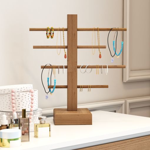 técnico Corrección Comida sana Organizador De Joyas 'sydals' De 4 Niveles Pino 45 X 35 X 4 Cm - Madera  Natural [en.casa] con Ofertas en Carrefour | Ofertas Carrefour Online