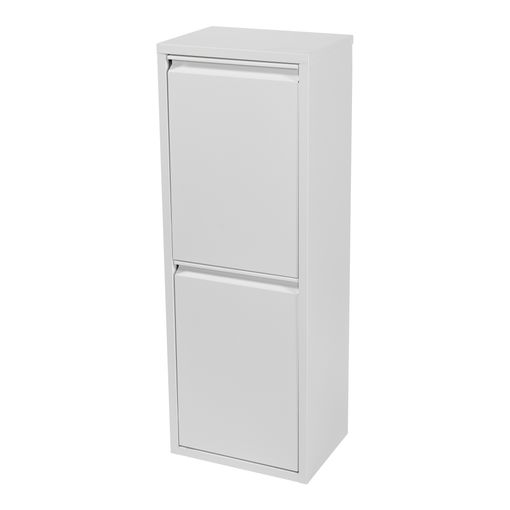 Mueble Con 2 Cubos De Basura Sollentuna De 28 L Metal Plástico 93 X 33 X 25  Cm Blanco [en.casa] con Ofertas en Carrefour