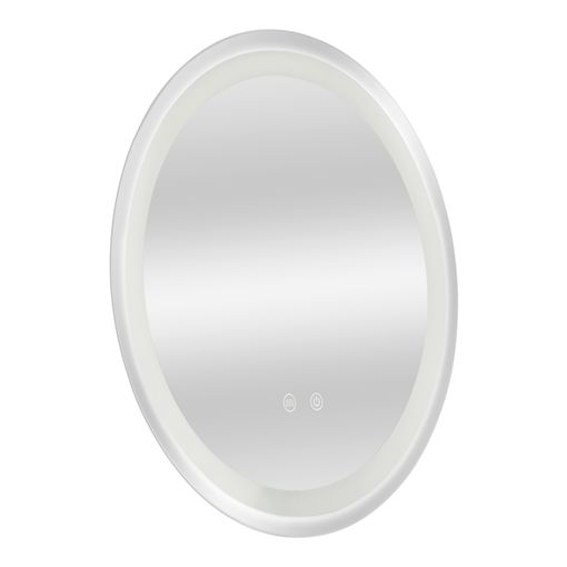 Espejo De Pared Con Led Casoli Para Baño Antivaho Reloj Aluminio + Cristal 60  X 80 X 3,5 Cm - Plateado [pro.tec] con Ofertas en Carrefour