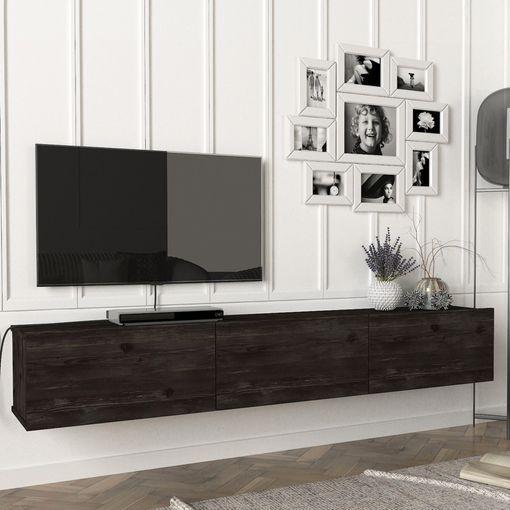 Mueble Tv Suspendido Vihti Aglomerado 180 X 31 X 30 Cm - Roble