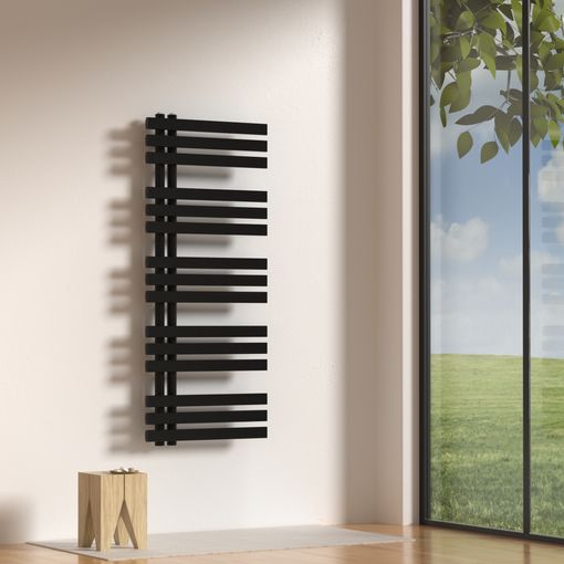 Radiador Toallero Mural Voss 485 W 24 Tubos Acero 140x40cm