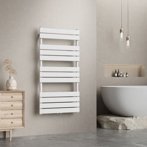 Radiador Toallero Mural Voss 655 W 28 Tubos Acero 160x50cm - Blanco  [neu.haus] con Ofertas en Carrefour