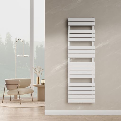 Radiador Toallero Mural Voss 655 W 28 Tubos Acero 160x50cm - Blanco  [neu.haus] con Ofertas en Carrefour