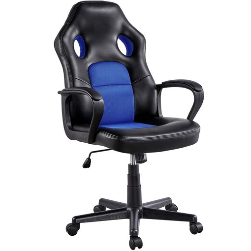 Silla Gaming Ergonómica Giratoria Con Reposabrazos Azul con Ofertas en  Carrefour