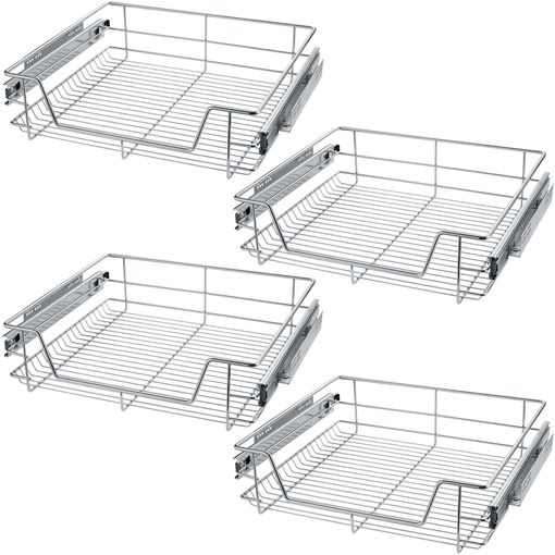 Tectake - 4 Cajón telescópico para cocina y dormitorio - 57 cm