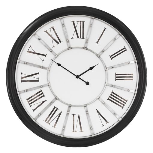 Reloj Pared Aluminio Mate Redondo 50 cm diámetro con Esfera Blanca