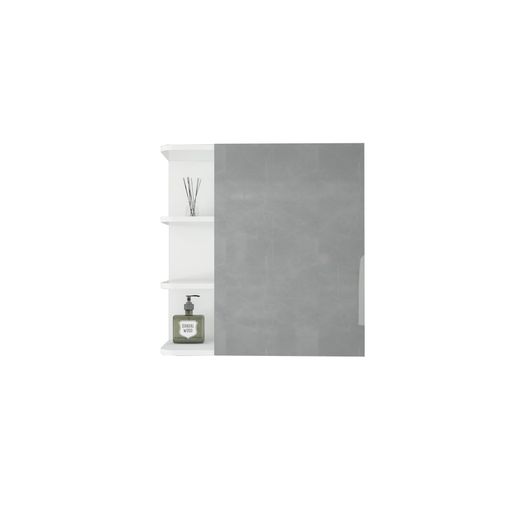 Pack De 2 Armarios De Baño Con Espejo Aseo Color Blanco Brillo Estilo  Moderno Mueble 120x65x21 Cm con Ofertas en Carrefour