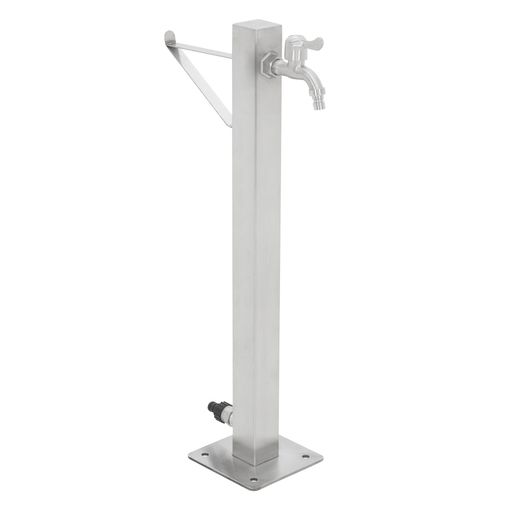 Columna De Agua Para El Jardín 5x5x65cm Acero Inoxidable Ecd Germany