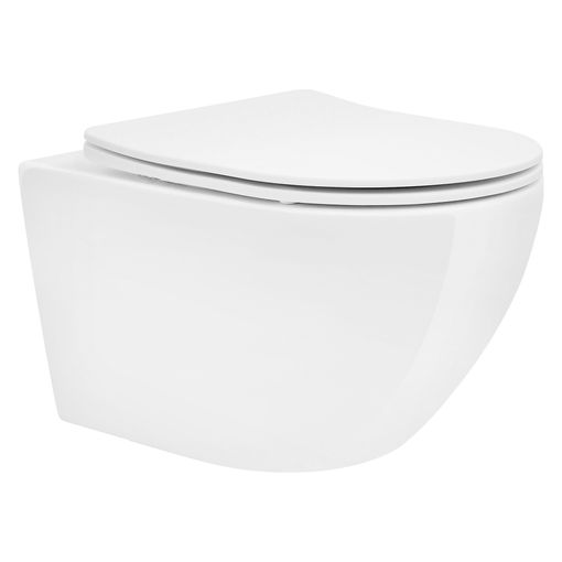 Wc Inodoro Suspendido Empotrado Rimless Blanco Brillo, Vater Colgante De  Cerámica Blanca Con Montaje A Pared con Ofertas en Carrefour